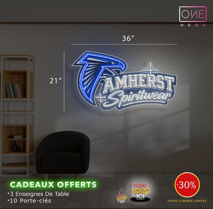 Enseigne néon LED œuvre d'art Tatoueur