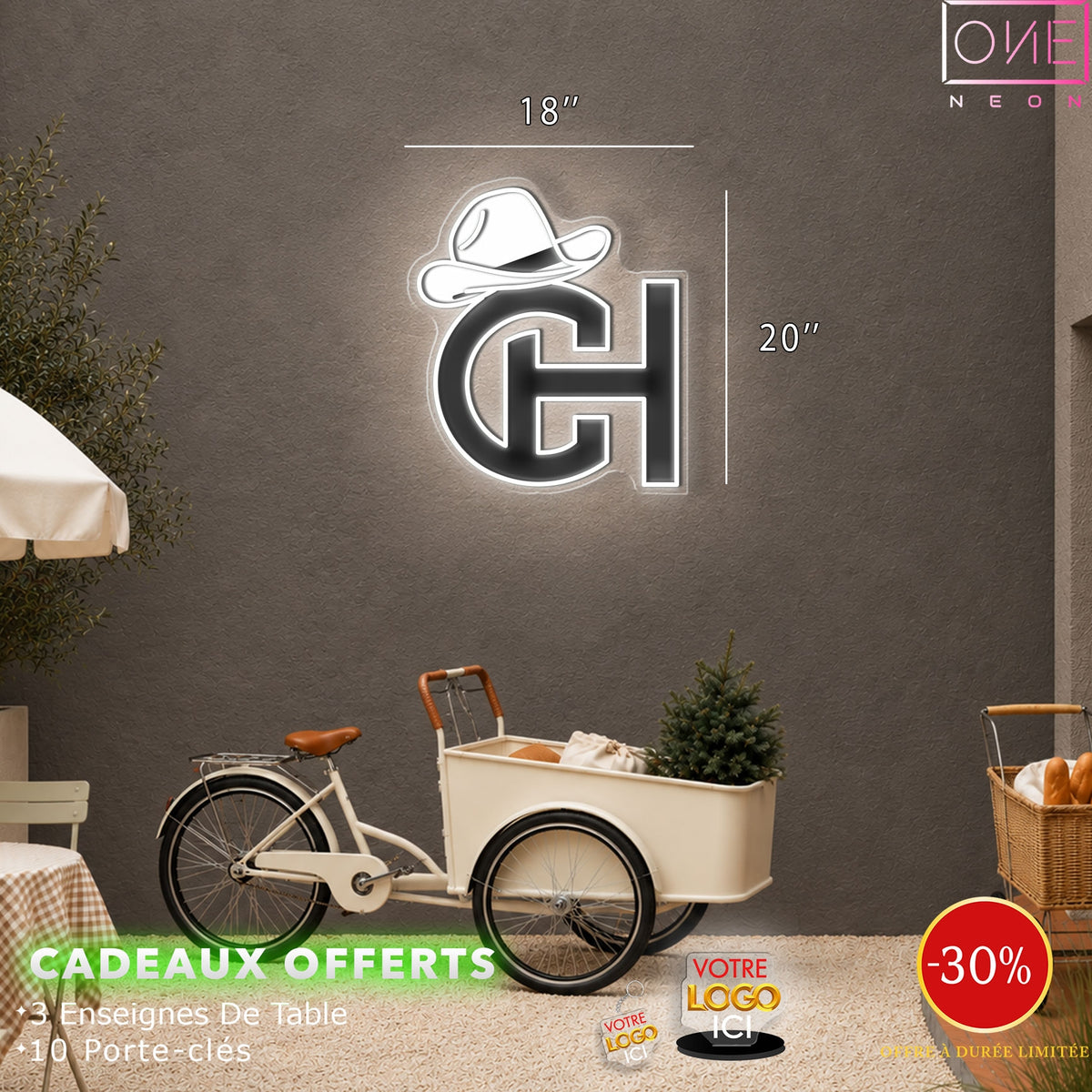 CH logo | LED Neon Sign