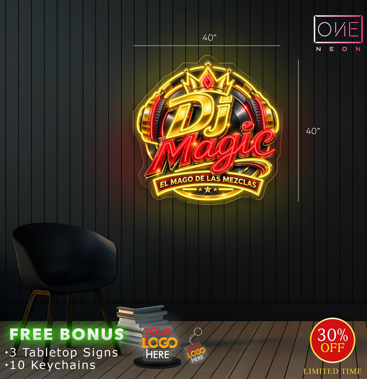 DJ Magic | LED Neon Sign