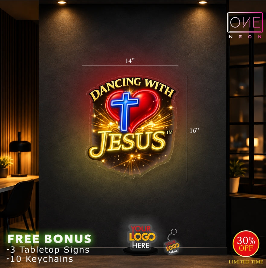DANCING WITH JESUS | LED Neon Sign