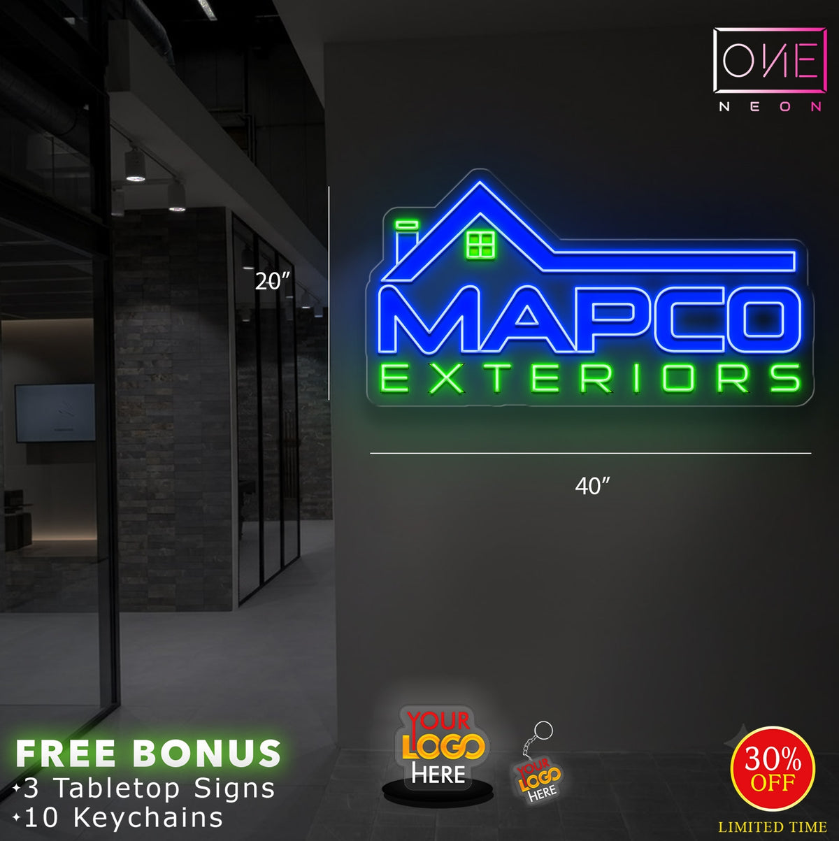 MAPCO EXTERIORS | LED Neon Sign