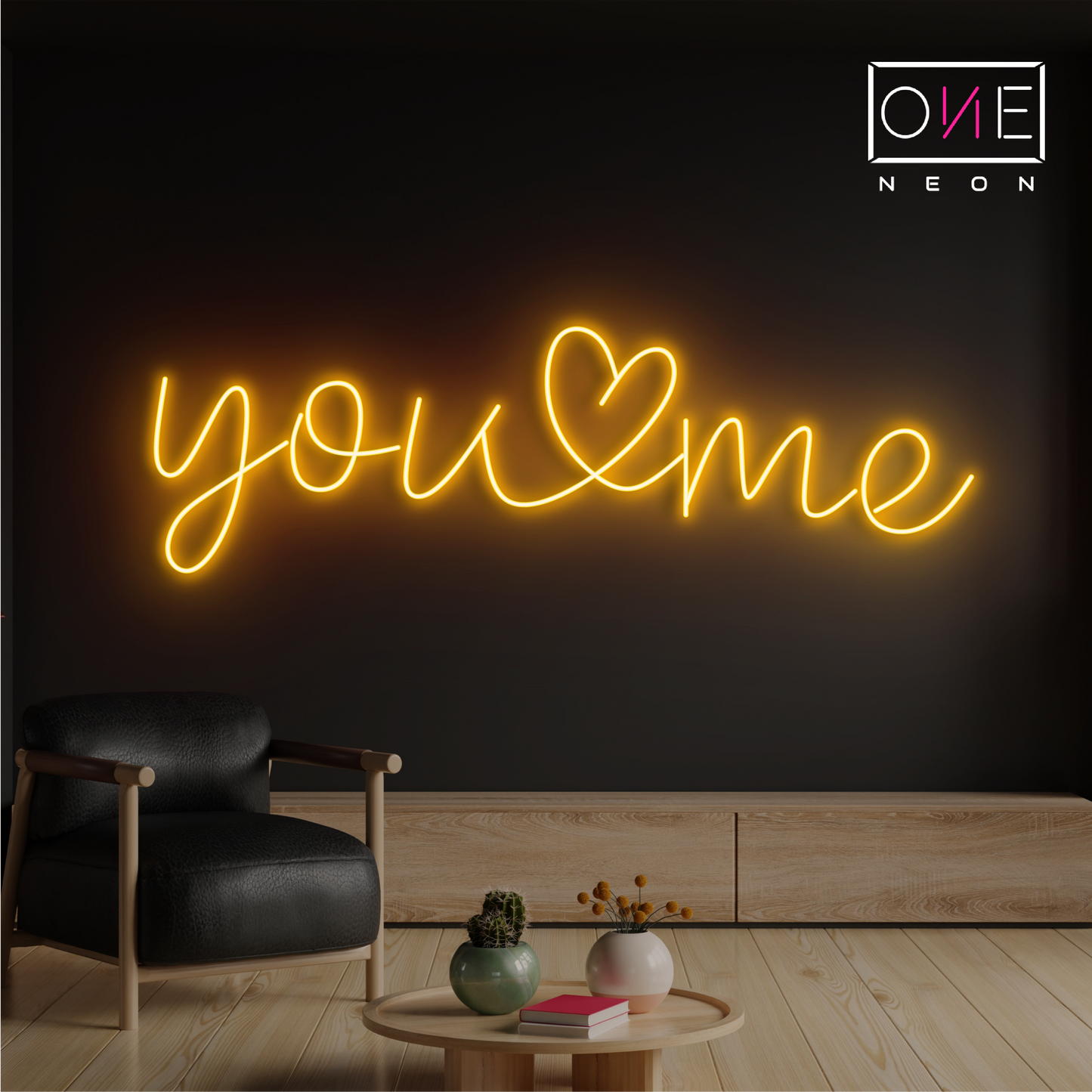 Enseigne néon DEL You & Me