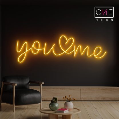 Enseigne néon DEL You & Me