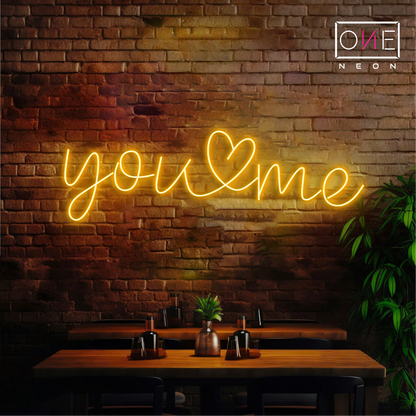 Enseigne néon DEL You & Me