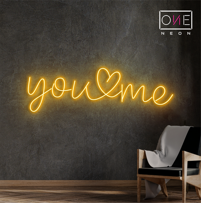 Enseigne néon DEL You & Me