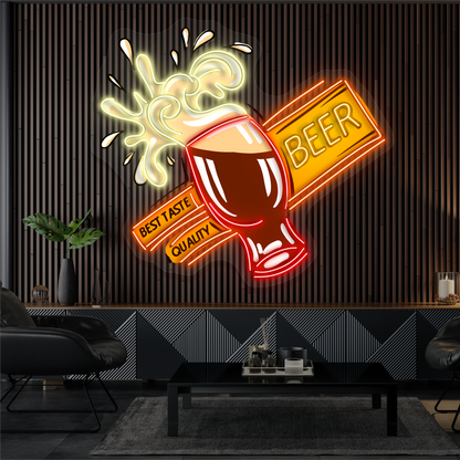 Meilleure Qualité Goût Bière Néon Led Enseigne