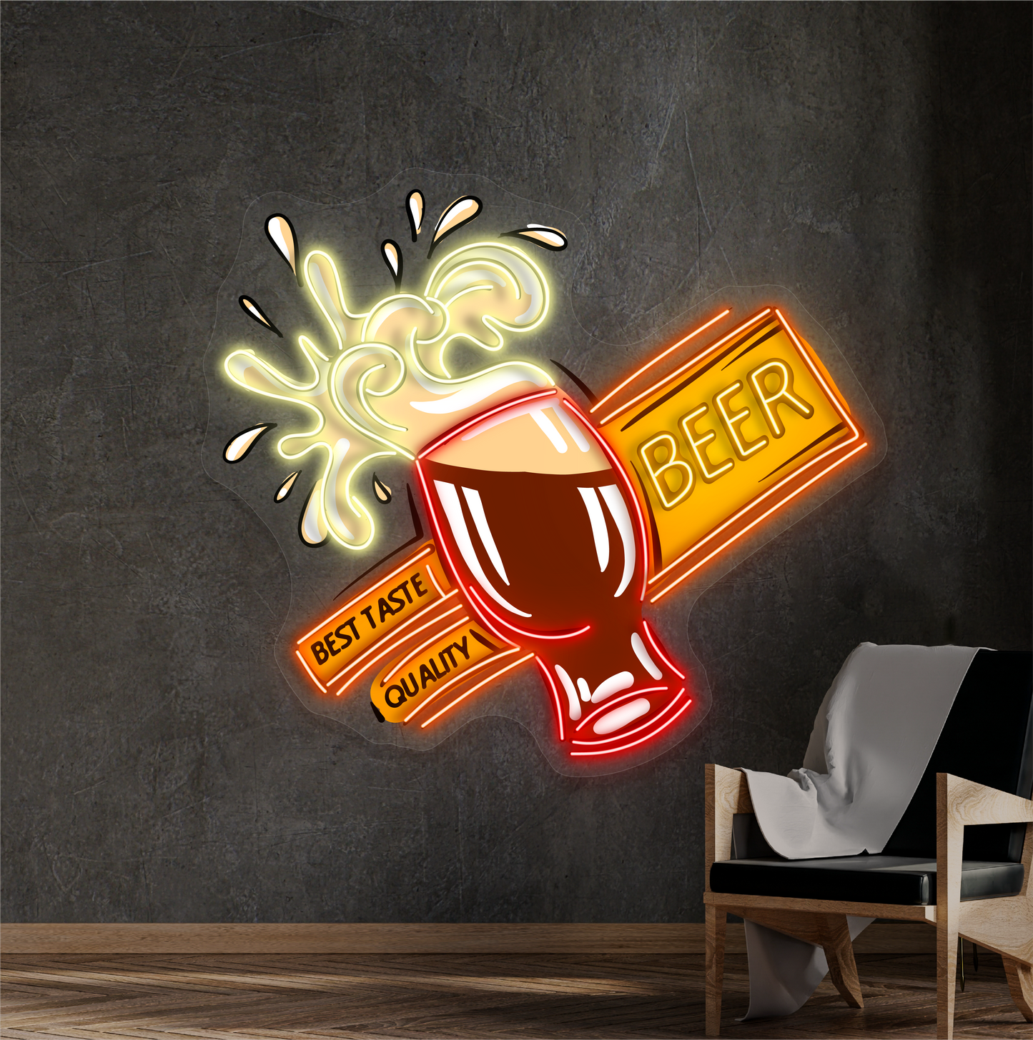 Meilleure Qualité Goût Bière Néon Led Enseigne