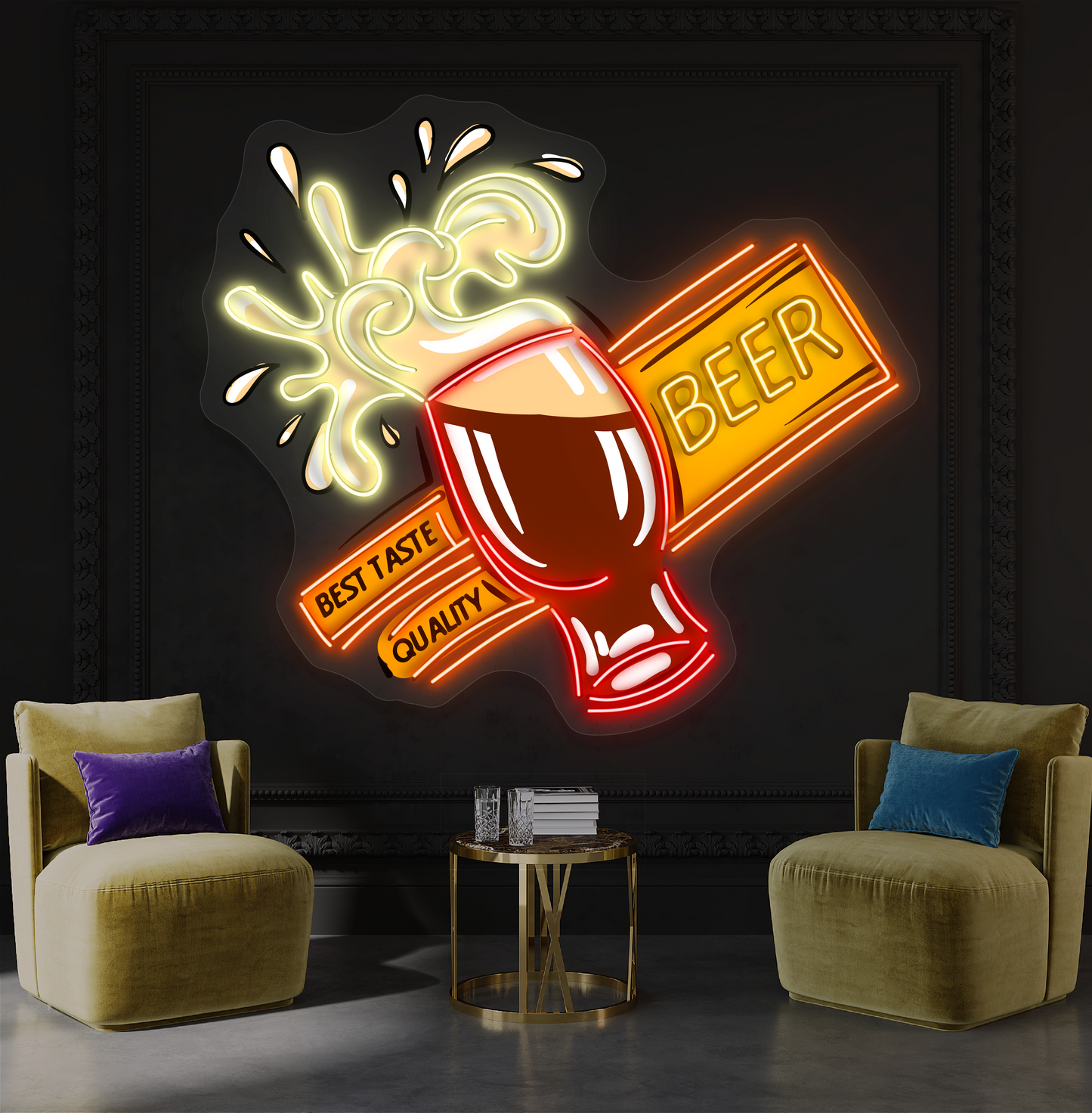 Meilleure Qualité Goût Bière Néon Led Enseigne