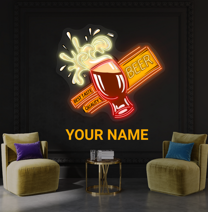 Meilleure Qualité Goût Bière Néon Led Enseigne