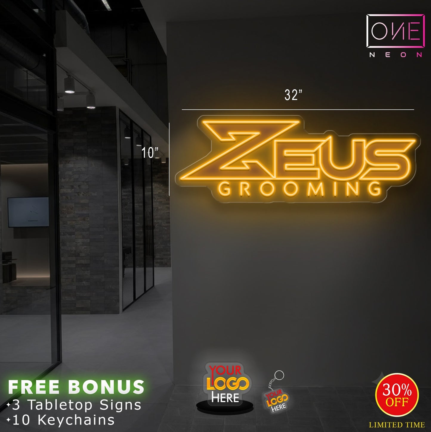 ZEUS GROOMING | LED Neon Sign
