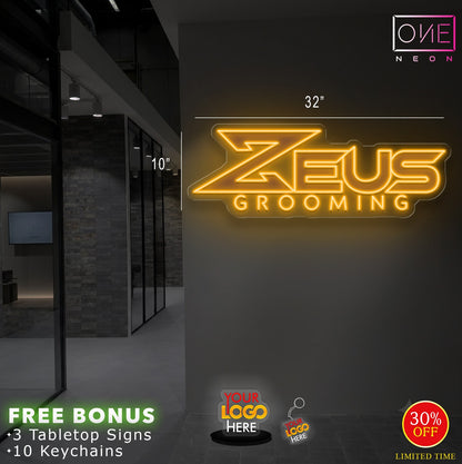 ZEUS GROOMING | LED Neon Sign