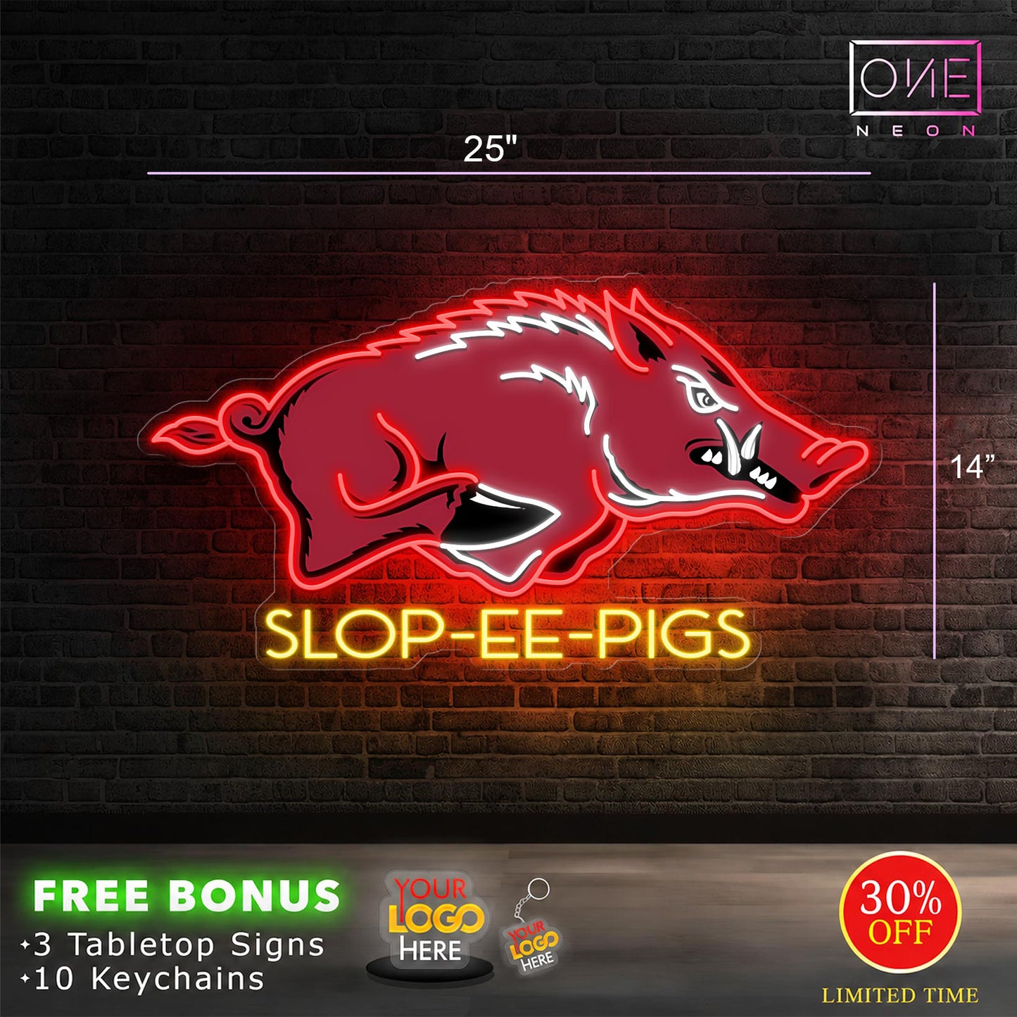 SLOP-EE-PIGS | LED Neon Sign