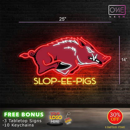SLOP-EE-PIGS | LED Neon Sign