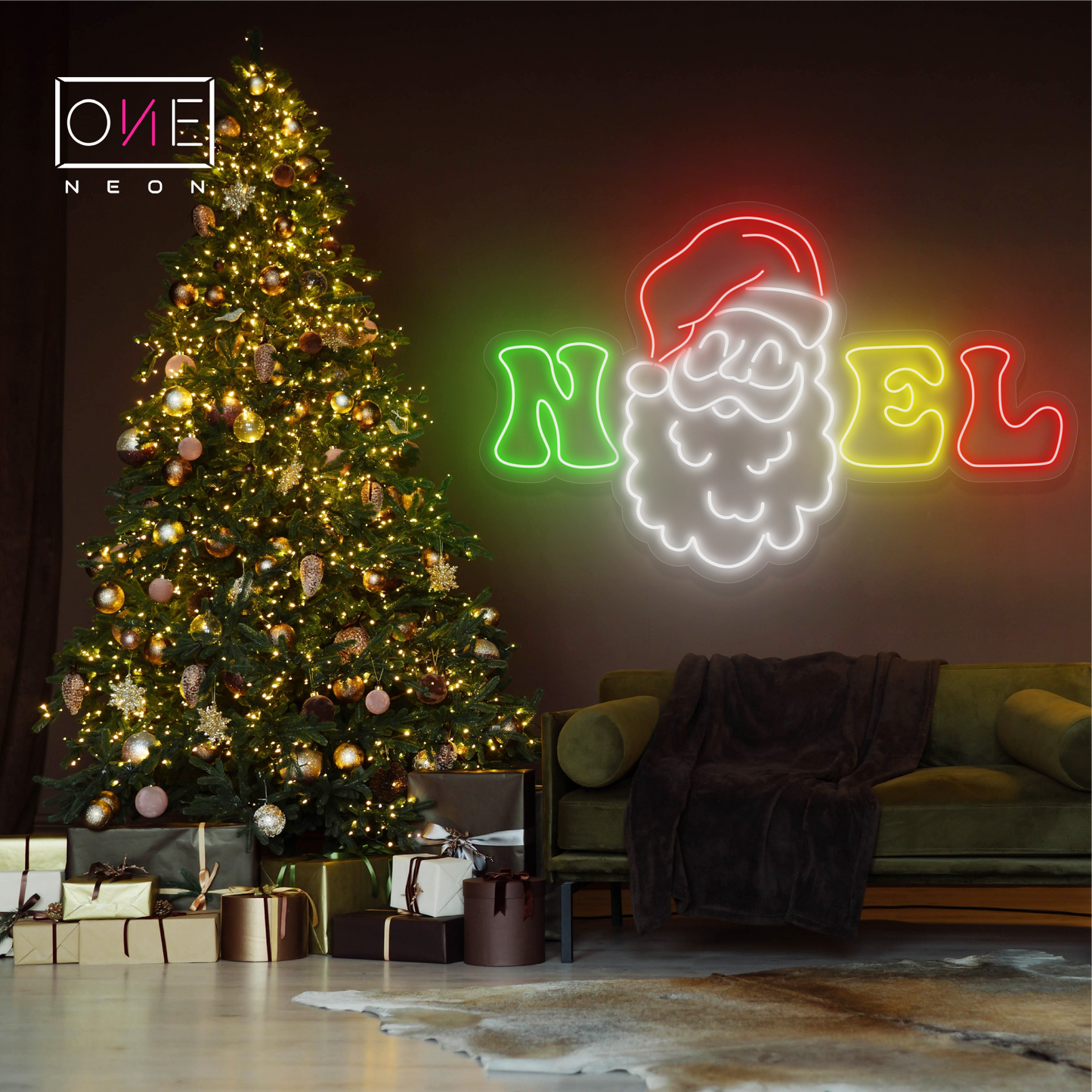 Enseigne au néon LED Père Noël