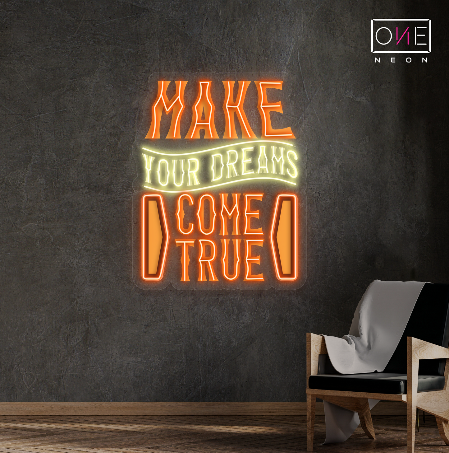 Réalisez vos rêves Enseigne Néon LED Artwork