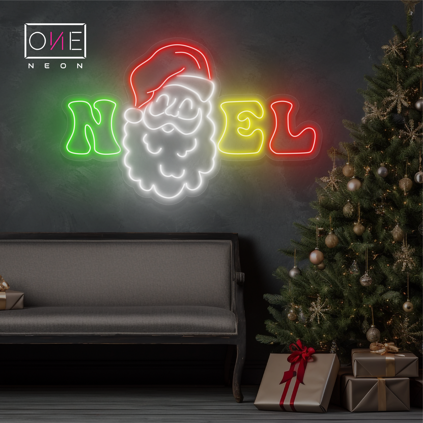 Enseigne au néon LED Père Noël