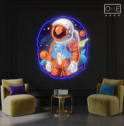 Enseigne LED néon décorative « Astral Voyager »