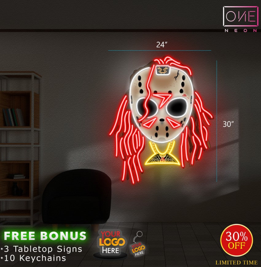 Enseigne néon LED œuvre d'art Tatoueur