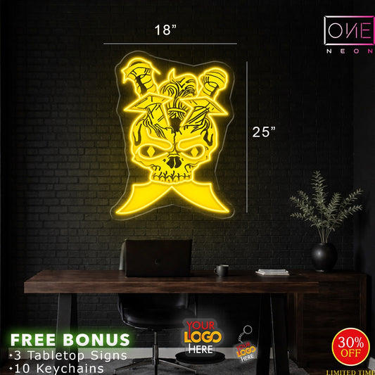 Enseigne néon LED œuvre d'art Tatoueur