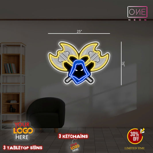 Enseigne néon LED œuvre d'art Tatoueur
