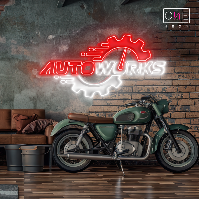 Enseigne LED néon « Auto Work Artwork »