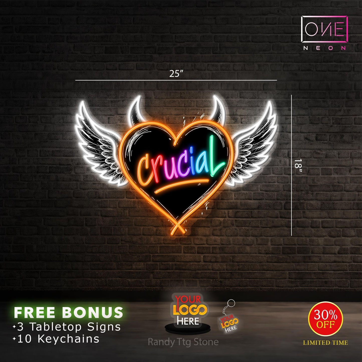 CRUCIAL | LED Neon Sign