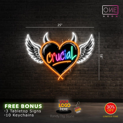 CRUCIAL | LED Neon Sign
