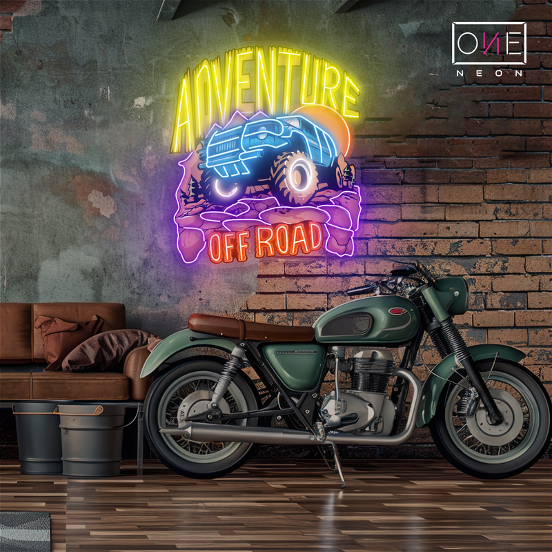 Enseigne néon LED "Adventure Off Road Artwork"
