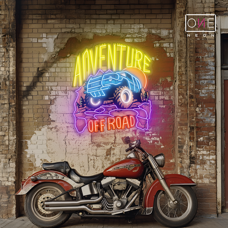 Enseigne néon LED "Adventure Off Road Artwork"