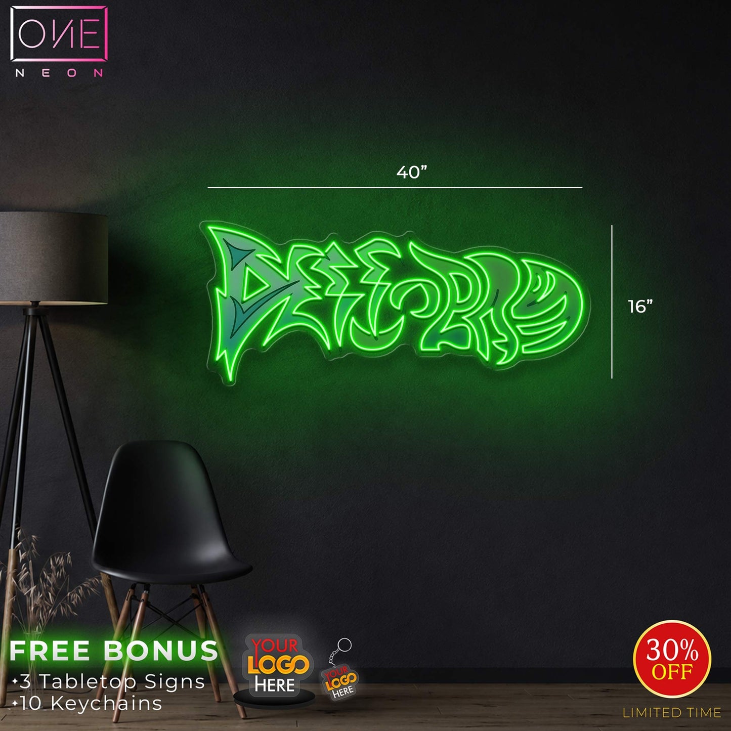 Derrick DC | LED Neon Sign