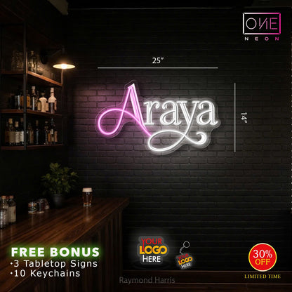 ARAYA | LED Neon Sign (INDOOR)