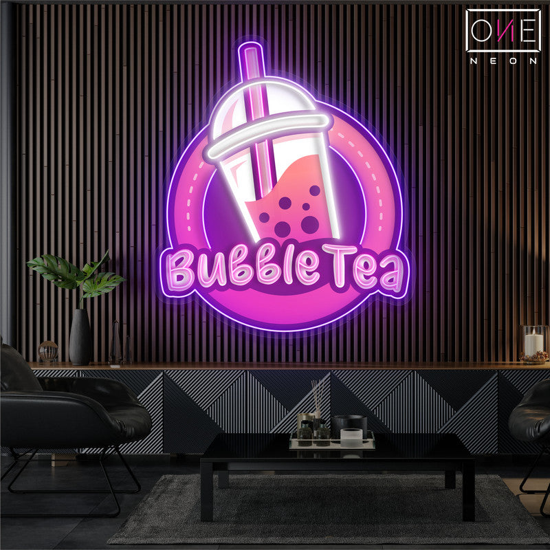 Enseigne néon LED Bubble Tea Delight