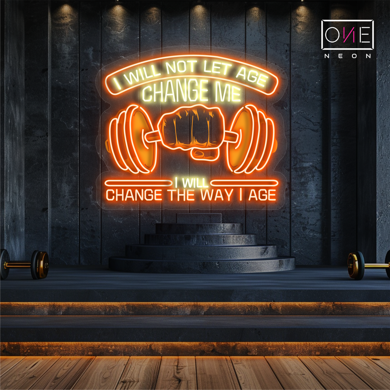 Enseigne néon LED "Age Defiance"
