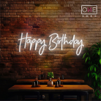 Joyeux Anniversaire Enseigne Néon LED