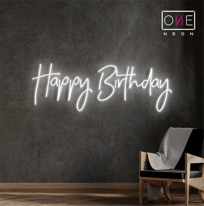 Joyeux Anniversaire Enseigne Néon LED