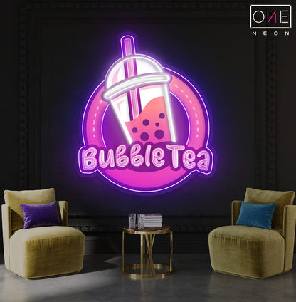 Enseigne néon LED Bubble Tea Delight