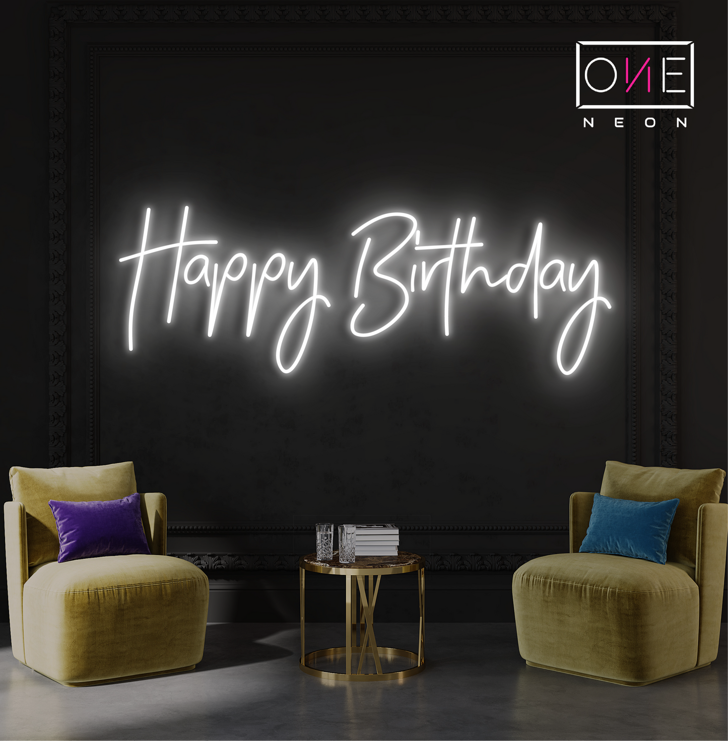 Joyeux Anniversaire Enseigne Néon LED