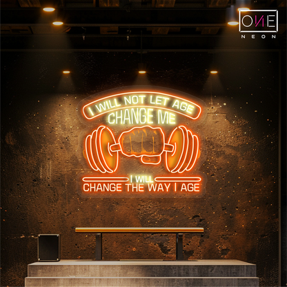 Enseigne néon LED "Age Defiance"