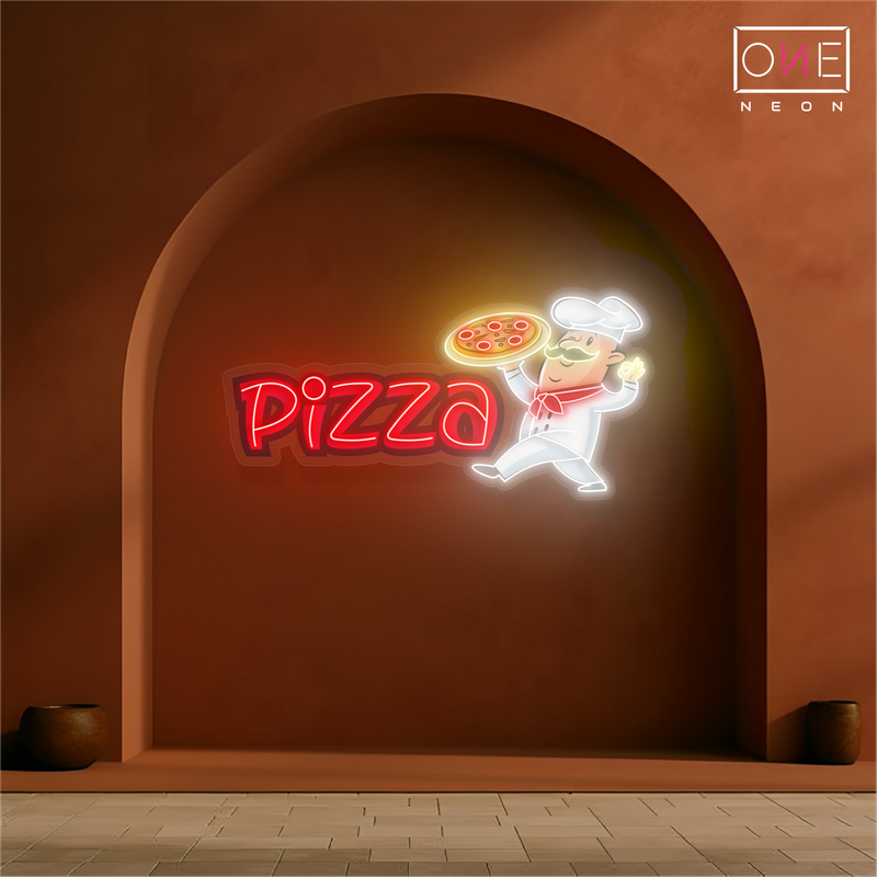 Enseigne néon LED "Fierté du Pizzaiolo"