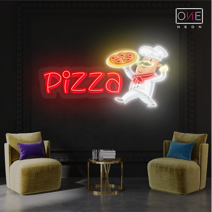 Enseigne néon LED "Fierté du Pizzaiolo"