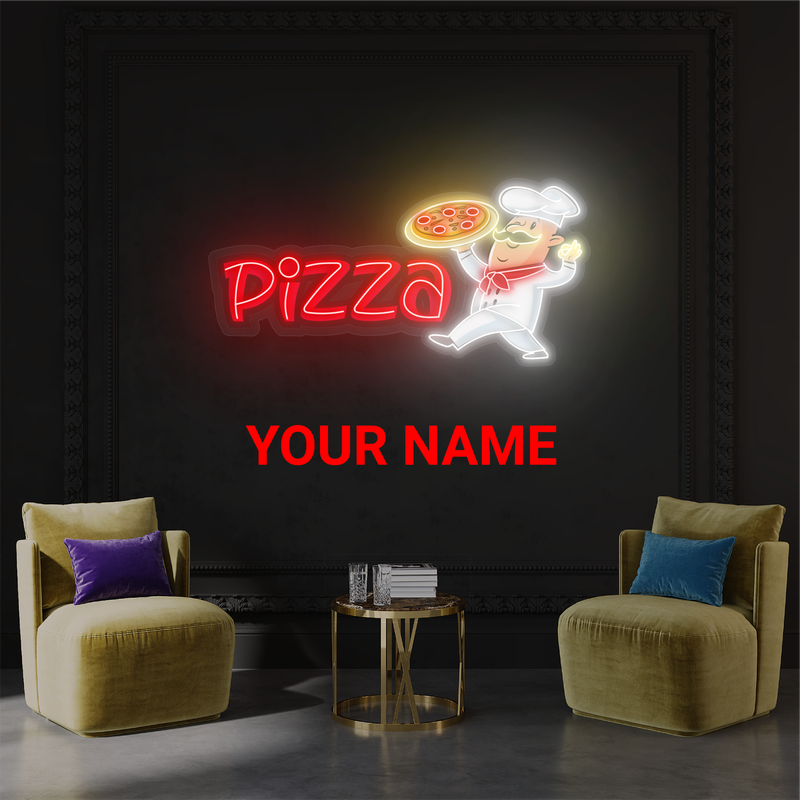 Enseigne néon LED "Fierté du Pizzaiolo"
