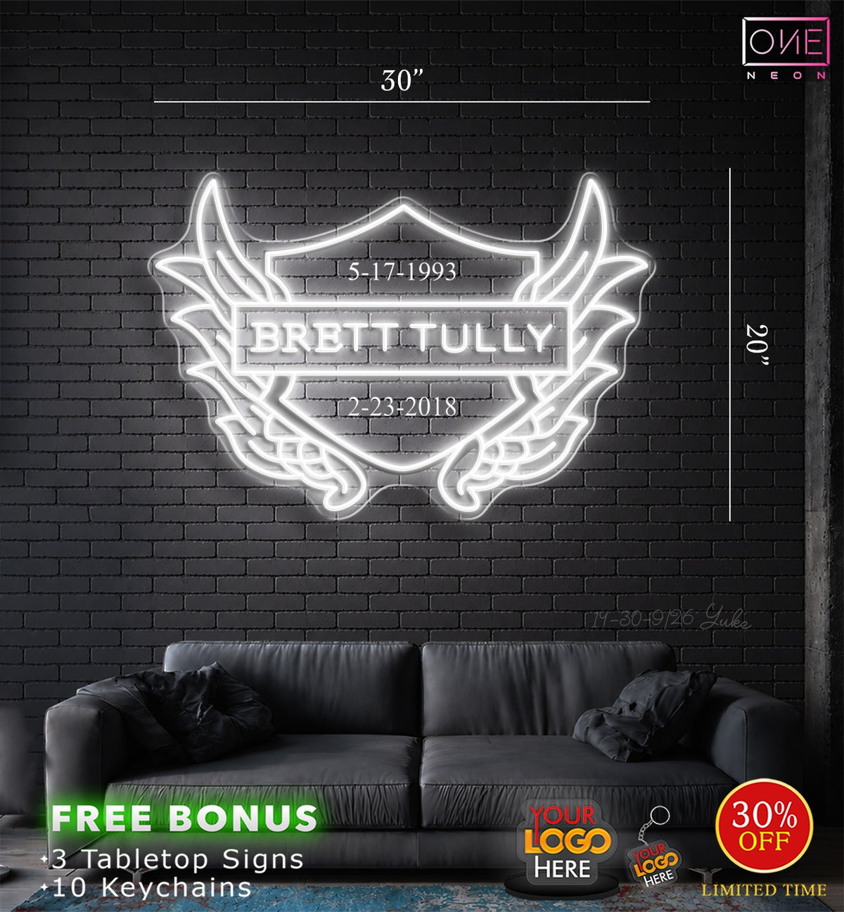 JA Details - Brett Tully - Sky Meadow | 3 LED Neon Signs