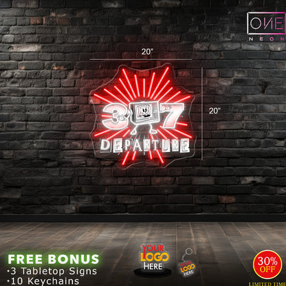 307 Departure | LED Neon Sign