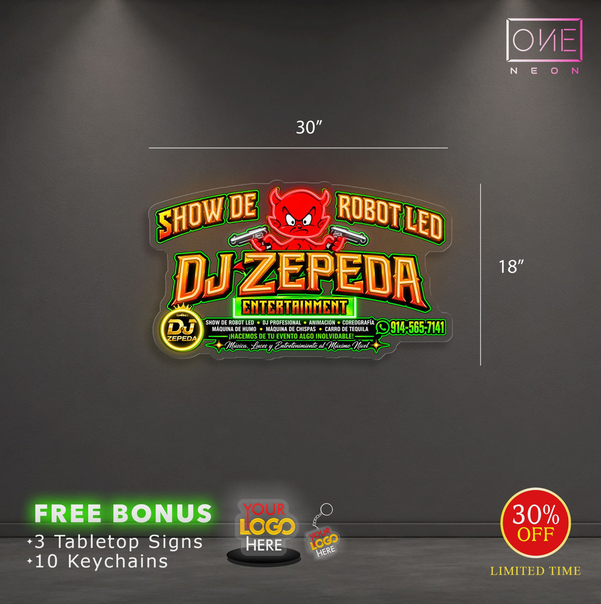 DJ ZEPEDA | 2 LED Neon Signs