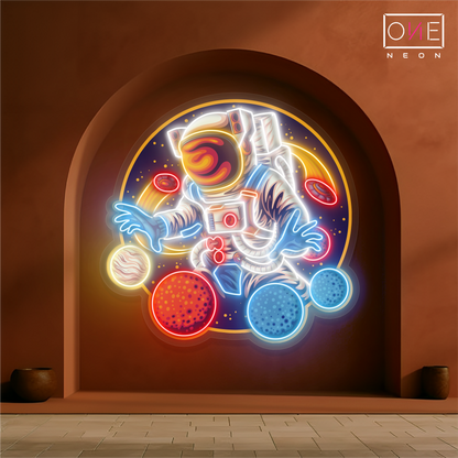 Enseigne néon LED Planet Juggler