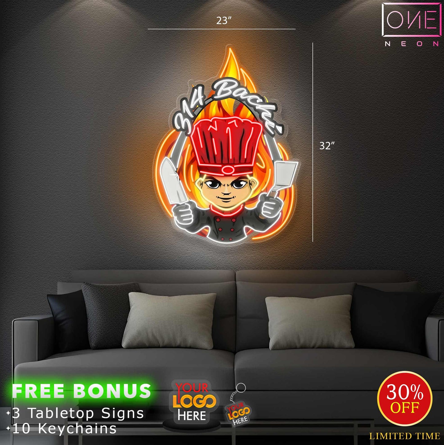 314 BACHI | LED Neon Sign