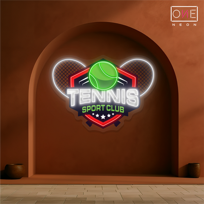 Enseigne lumineuse LED néon Club de tennis
