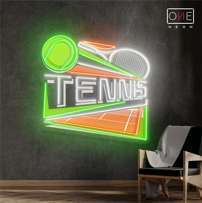 Enseigne lumineuse LED néon Court Side Tennis Artwork