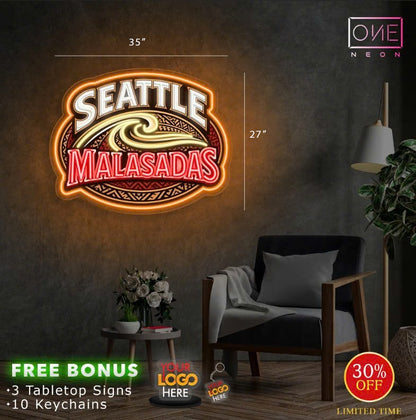 SEATTLE MALASADAS  | LED Neon Sign