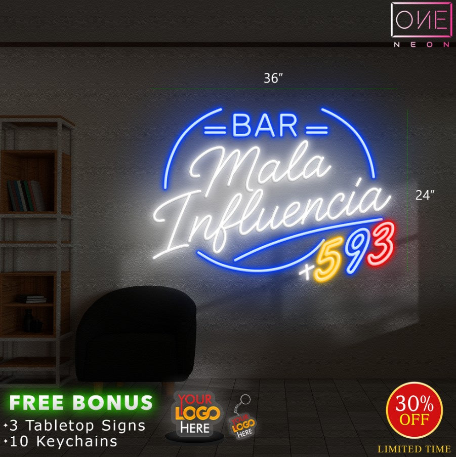 Bar Mala Influencia | LED Neon Sign